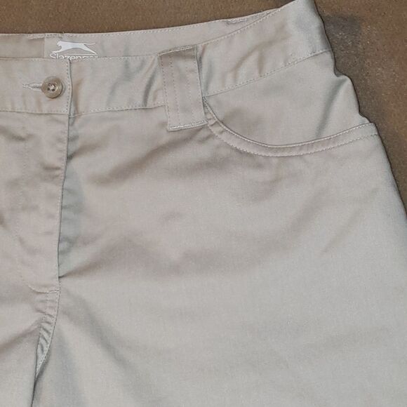 Slazenger Khaki Colored Long Golf‎ Bermuda Shorts - Picture 5 of 7